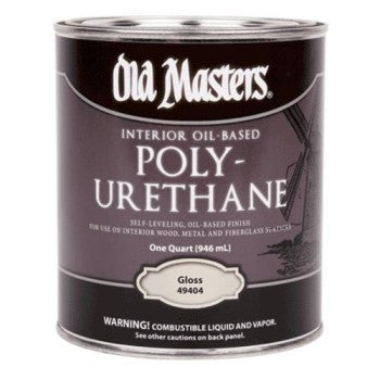 Old Masters 49404 Oil-based Interior Polyurethane, Gloss ~ Quart
