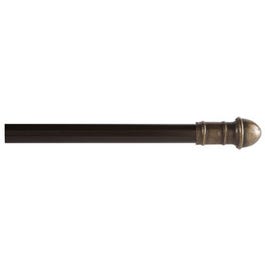 Dresden Cafe Curtain Rod, Oil-Rubbed Bronze, 48 to 84-In.
