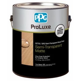 ProLuxe SRD Semi-Transparent Wood Stain, Matte Clear Tint Base, 1-Gallon