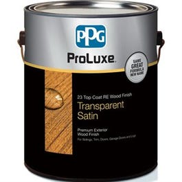ProLuxe 23 Top Coat Wood Finish, Transparent Satin, Teak, 1-Gallon