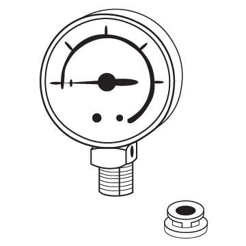 Presto Steam Gauge with Black Rubber Adaptor for Presto® Pressure Canners 22 qt. (22 Quart)