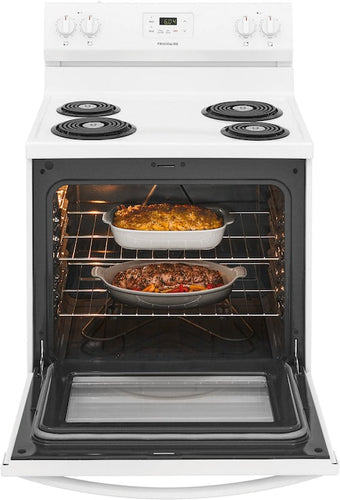 Frigidaire 30 Electric Range with 4 Coil Elements 5.3 cu. ft. White (30 in. 5.3 cu. ft., White)
