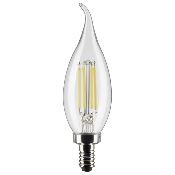 Satco|Nuvo LED Chandelier Bulb with a Candelabra Base (MOL: 4.72 In MOD: 1.38 In)