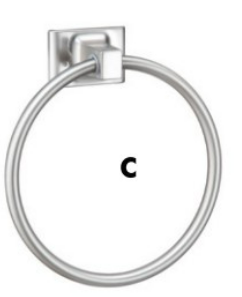 Hardware House LLC Sunset Collection Satin Nickle Towel Ring (L 5.91