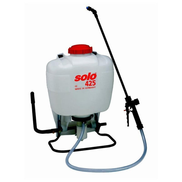 SOLO BACKPACK PISTON PUMP SPRAYER (4 GAL, WHITE/RED)