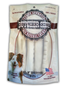 Boss Pet Butcher Shop 8-9 in. Rawhide Retrievers 4 - Pack (8-9