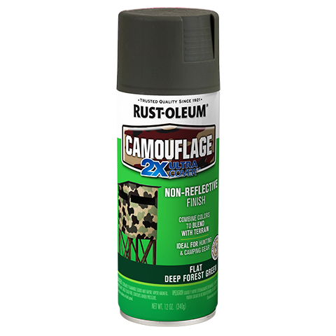 Rust-Oleum® Specialty Camouflage Spray Paint (12 oz, Camouflage Flat Deep Forest Green)