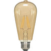 Satco 60W Equivalent Warm White ST19 Medium Base LED Amber Decorative Light Bulb