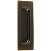 Delaney Hardware 4-3/4 Inch Bronze Barn Door Hardware Flush Finger Pull (4-3/4, Bronze)