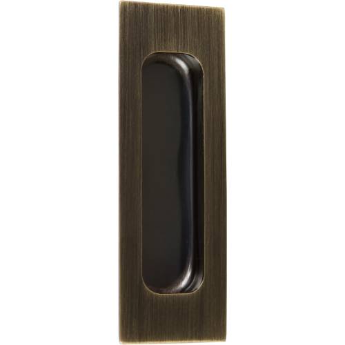 Delaney Hardware 4-3/4 Inch Bronze Barn Door Hardware Flush Finger Pull (4-3/4, Bronze)