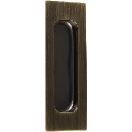 Delaney Hardware 4-3/4 Inch Bronze Barn Door Hardware Flush Finger Pull (4-3/4