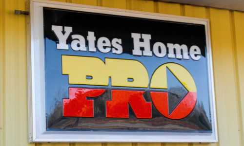 Yates Pro sign