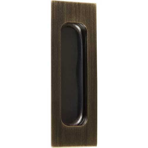 Delaney Hardware 4-3/4 Inch Bronze Barn Door Hardware Flush Finger Pull