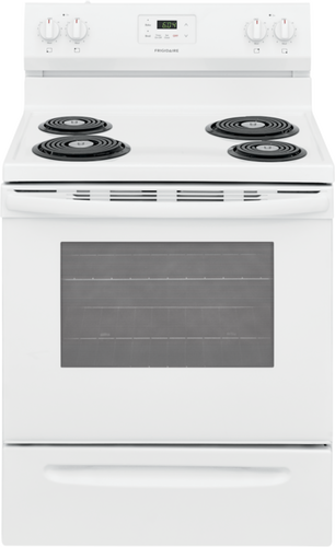 Frigidaire 30 Electric Range with 4 Coil Elements 5.3 cu. ft. White