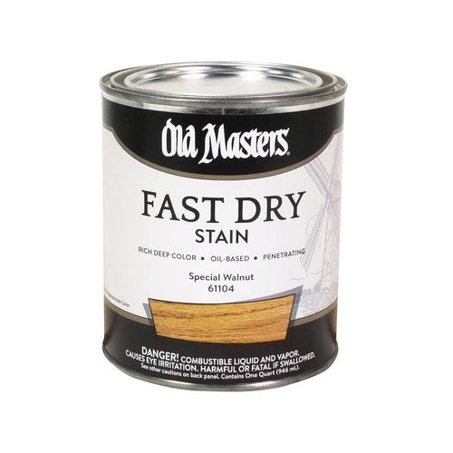 Old Masters 61104 Special Walnut Fast Dry Wood Stain - 1 Quart