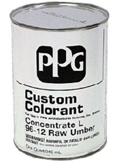 PPG Paint Colorant Liquid Raw Umber