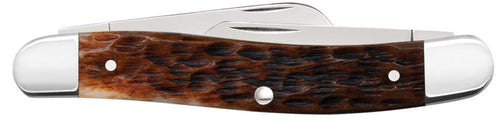 Case Peach Seed Jig Brown Bone Medium Stockman