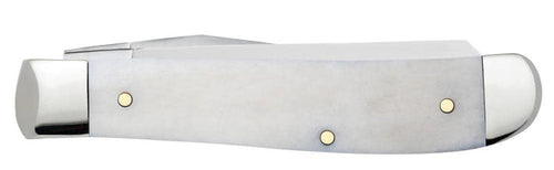 Case Religious Sayings Rejoice Embellished Smooth Natural Bone Mini Trapper