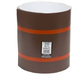 Trim Coil, White/Brown Painted Aluminum, 14-In. x 50-Ft.