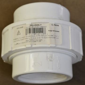 NDS PVC Union, 2 in. Sch. 40 FPT X FPT, White