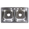 Brokering Solutions Sinks Stainless Steel Sink Double Bowl Top Mount