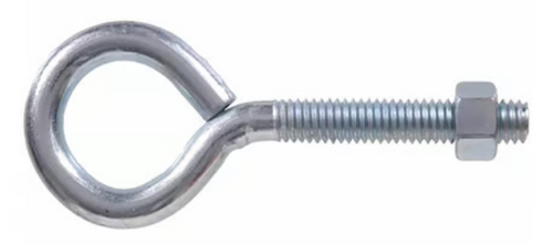 Hillman Hardware Essentials Eye Bolt with Hex Nut Zinc (10-24 x 2)