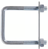Hillman Group Hardware Essentials U-Bolt Square Saddle Zinc (3/8-16 x 3 x 4)