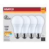 Satco S14333 15A19L/827/E26/P/ND/4PK