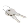 Prime-Line 9/16 in. Drawer and Cabinet Lock, Chrome Finish, Keyed Alike (Single Pack)