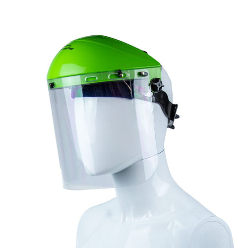 Forney Command PRO Grinding Shield Assembly with Ratchet Headgear Clear