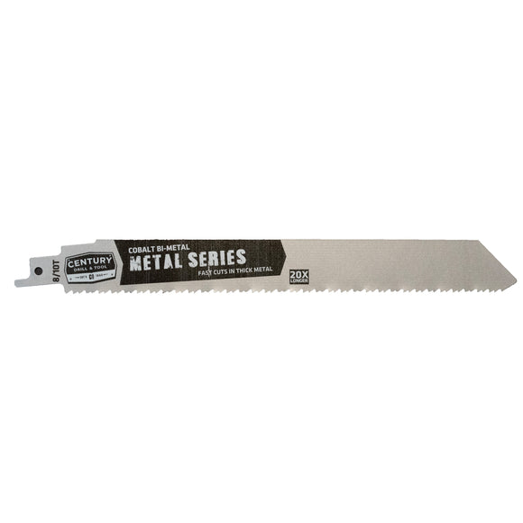 Century Drill And Tool Metal Series Reciprocating Saw Blade 8/10t X 9″ (8/10T X 9″)