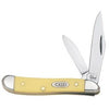 Peanut Pocket Knife, Chrome Vanadium/Yellow, 2-7/8-In. Closed