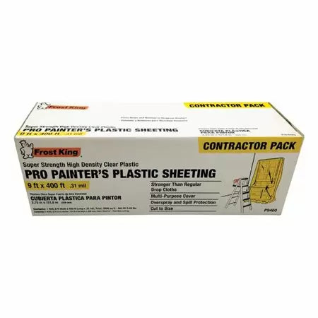 Frost King High Density Painter s Plastic Sheeting 9 x 400 x .31 M (9' x 400')