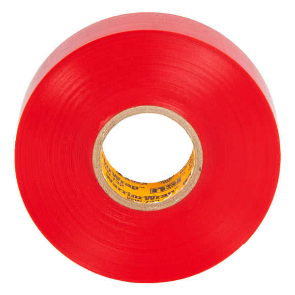 NSI Industries WW-732-RD WarriorWrap Premium Medium 3/4 in. x 66 ft. 7 mil Vinyl Electrical Tape, Red