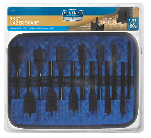 Century Drill And Tool 13 Piece Lazer Spade Bit Set (13 Piece)