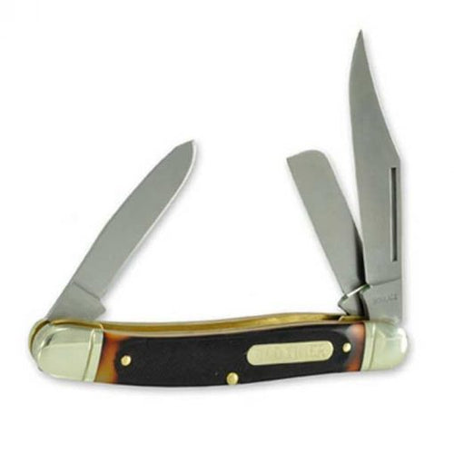 Schrade Knives Half-Price Schrade Old Timer 858OT Lumberjack Stockman, Delrin Handle, 3 Blades 4 1/2