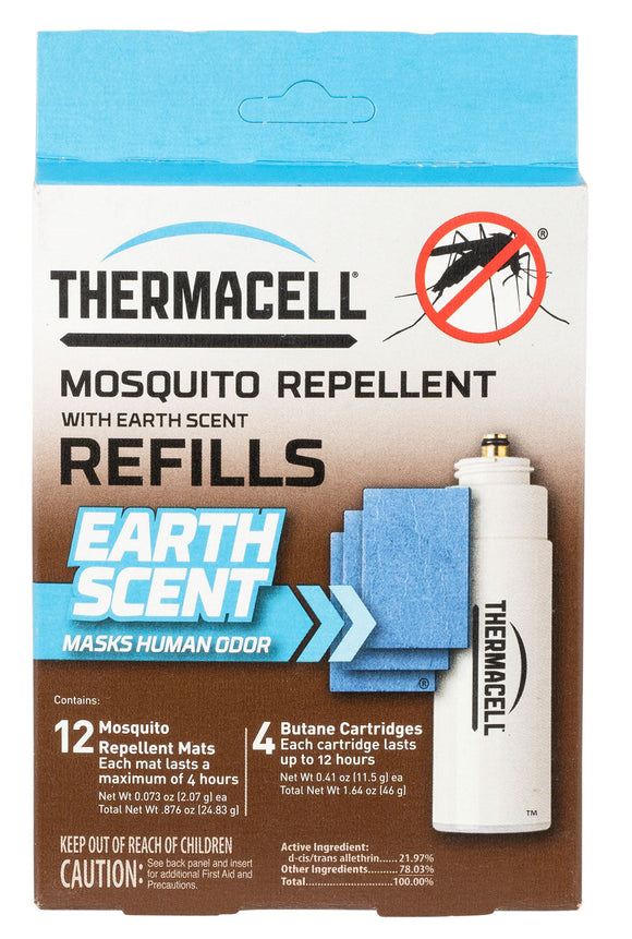 Thermacell E4 Repellent Refill Earth 4 Fuel Cartridges/12 Mats