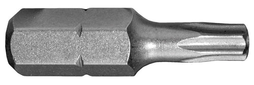 Century Drill And Tool Security Star Insert Bit T25 1″ S2 Steel Screwdriver Bit (T25 X 1″)