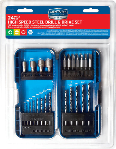 Century Drill And Tool 24 Piece Drill And Drive Set (24 Piece)