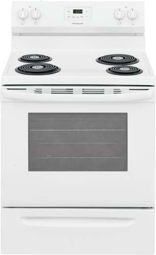 Frigidaire 30 Electric Range with 4 Coil Elements 5.3 cu. ft. White