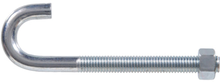 10-24X1 7/8 ZINC PLATED J-BOLT W/NUT