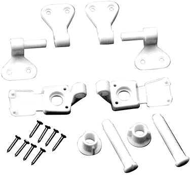 SEAT HINGE TOILET PLASTIC WH