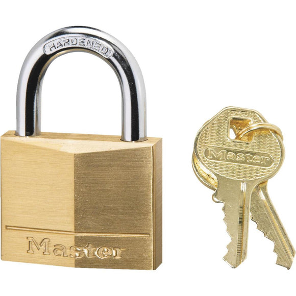 Master Lock 1-9/16 In. W. 4-Pin Tumbler Brass Keyed Different Padlock