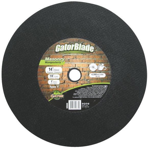 Gator Blade Type 1 14 In. x 1/8 In. x 1 In. Masonry Cut-Off Wheel