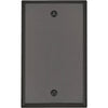 Leviton 1-Gang Standard Thermoset Blank Wall Plate, Brown