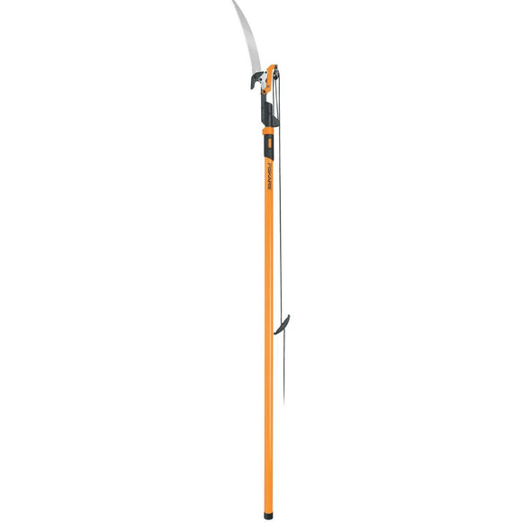 Fiskars Power-Lever 1 In. Cutting Capacity 14 Ft. Fiberglass Extendable Pole Saw & Tree Pruner