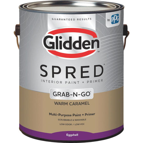 Glidden Spred Interior Paint + Primer Grab-N-Go Warm Caramel Eggshell 1 Gallon