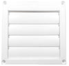 Speedi-Products 4-Inch Diameter Louvered Plastic Hood, White with 11-Inch Long Tailpipe (4 x 11, White)