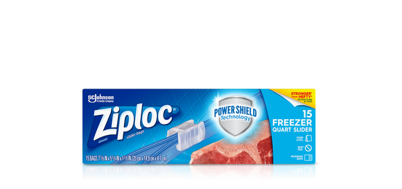 Ziploc® Brand Slider Freezer Bags Quart / Medium (Medium)