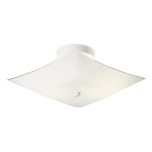 Design House Ceiling Light in White, 2-Light 11.2-Inch